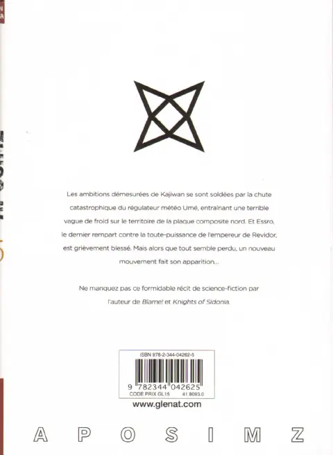Verso de l'album Aposimz la planète des marionnettes 05