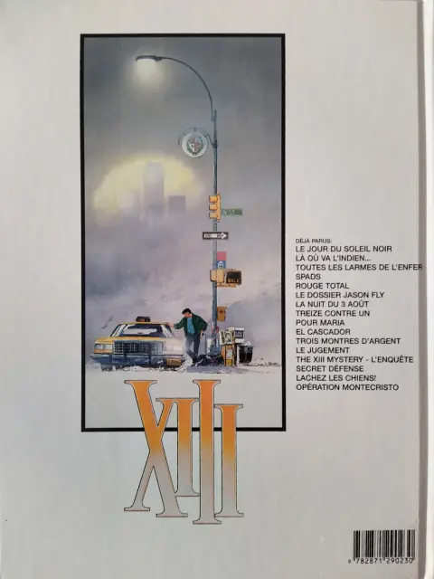 Verso de l'album XIII Tome 4 SPADS