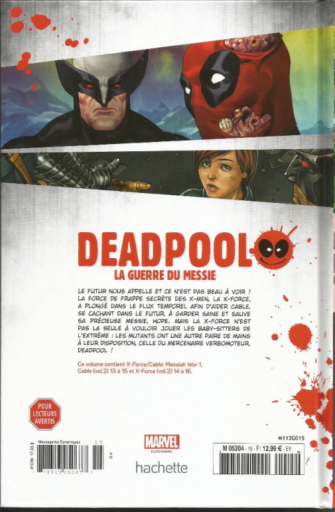 Verso de l'album Deadpool - La collection qui tue Tome 15 La guerre du messie