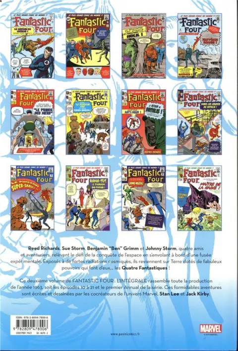 Verso de l'album Fantastic Four - L'intégrale Tome 2 1963