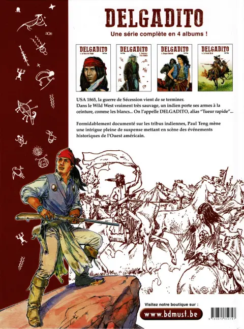 Verso de l'album Delgadito Tome 1 Le choix de l'aigle