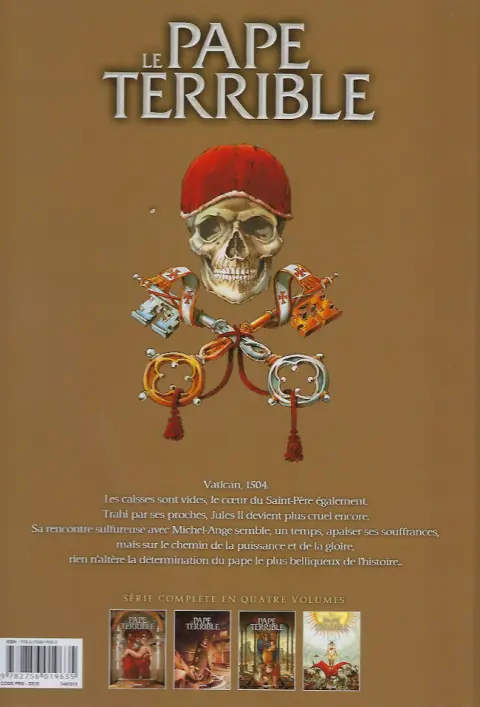 Verso de l'album Le Pape terrible Tome 2 Jules II