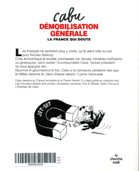 Verso de l'album Démobilisation générale La France qui doute