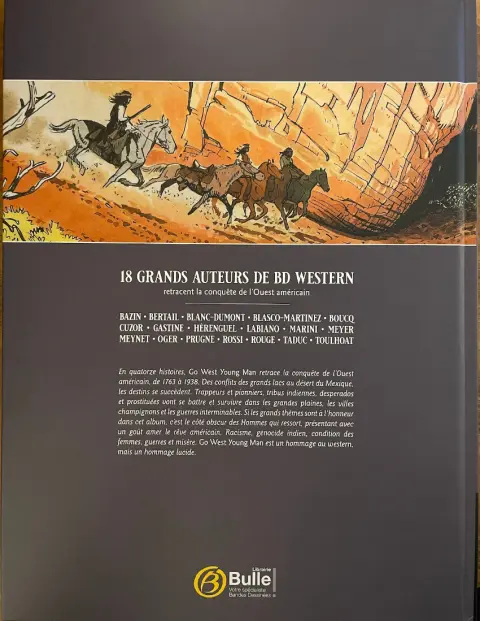 Verso de l'album Of the West 1 Go West young man