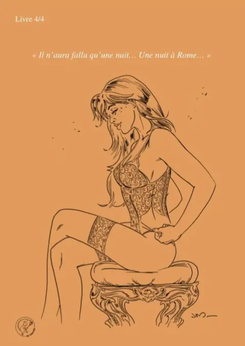 Verso de l'album Une nuit à Rome Livre 4