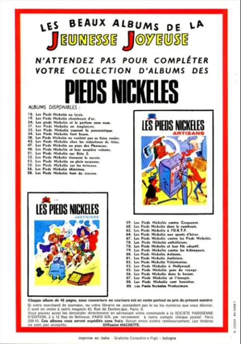 Verso de l'album Bibi Fricotin 2e Série - Societé Parisienne d'Edition Tome 50 Bibi fricotin en plein mystère