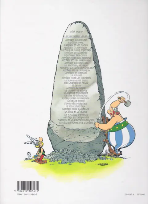 Verso de l'album Astérix Tome 11 Le bouclier Arverne