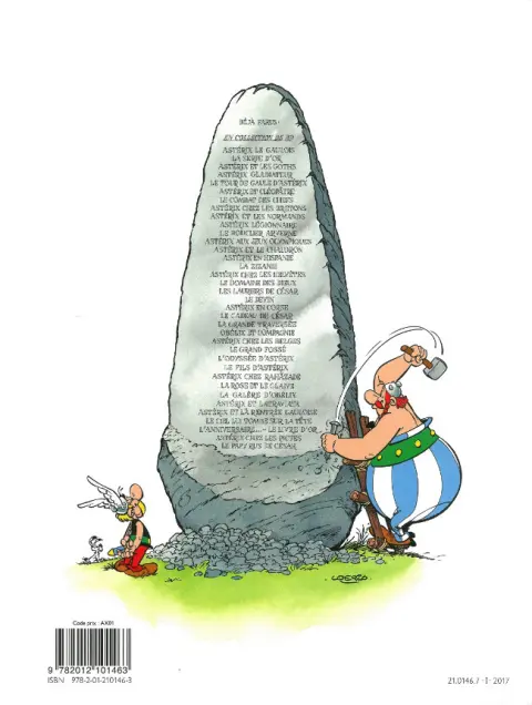 Verso de l'album Astérix Tome 14 Astérix en Hispanie