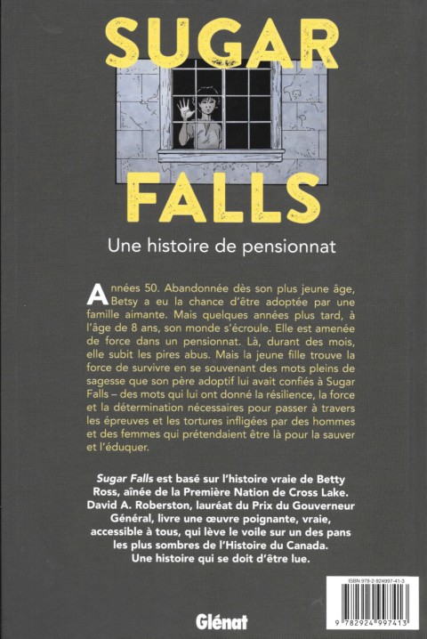 Verso de l'album Sugar Falls Une histoire de pensionnat