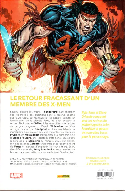 Verso de l'album Destiny of X Volume 04