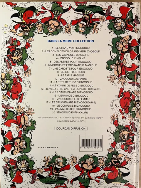 Verso de l'album Iznogoud Tome 14 Les cauchemars d'Iznogoud