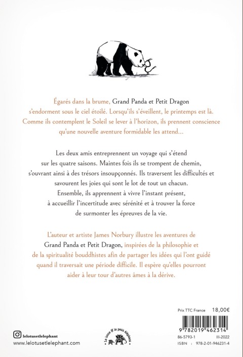 Verso de l'album Grand Panda et Petit Dragon