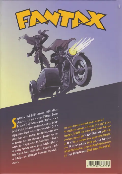 Verso de l'album Les nouvelles Aventures de Fantax 1 Espions sur la Tamise
