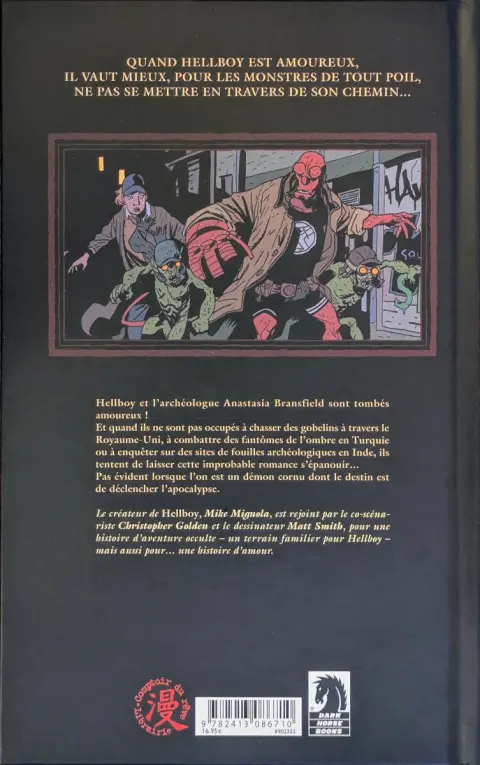 Verso de l'album Hellboy Tome 19 Hellboy in Love