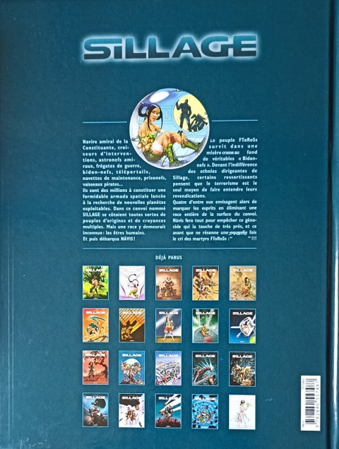 Verso de l'album Sillage Tome 5 'J.VJ,..'\_
