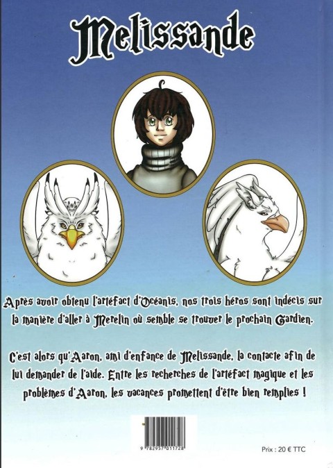 Verso de l'album Melissandre Tome 3 Un défi au sommet
