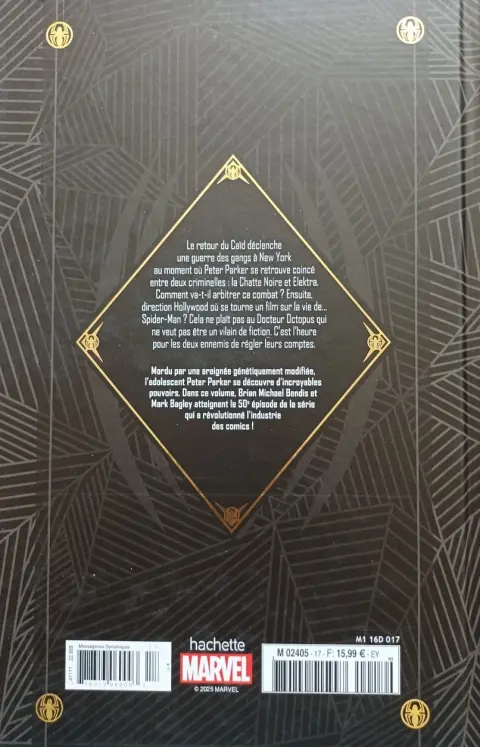 Verso de l'album Marvel Ultimate 17 Spider-Man - Hollywood