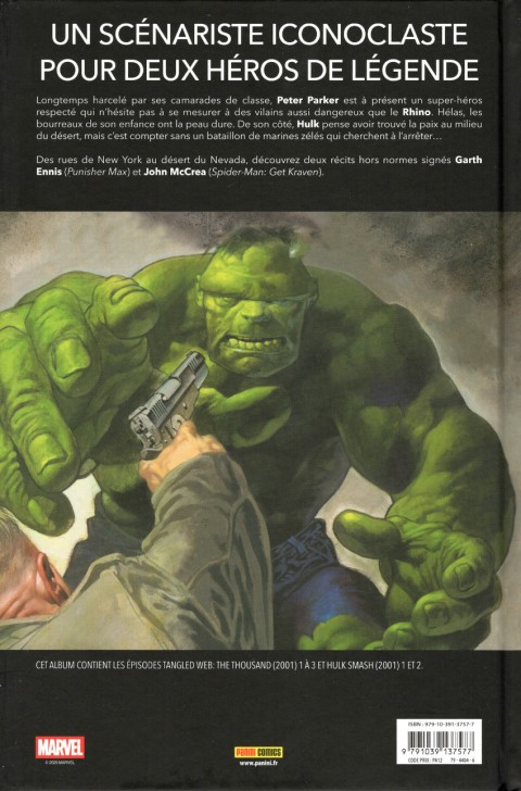 Verso de l'album Spider-Man & Hulk : Le Triomphe des Mille