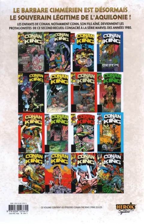 Verso de l'album King Conan Vol. 2