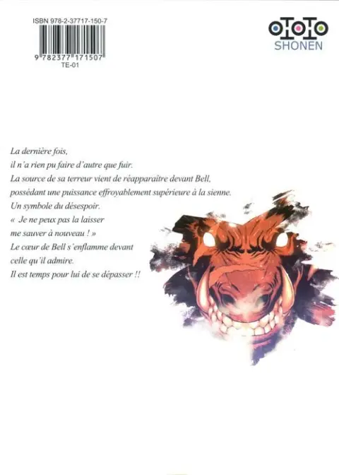 Verso de l'album Dan Machi - La Légende des Familias 6