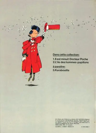 Verso de l'album Docteur Poche Tome 2 L'île des hommes-papillons