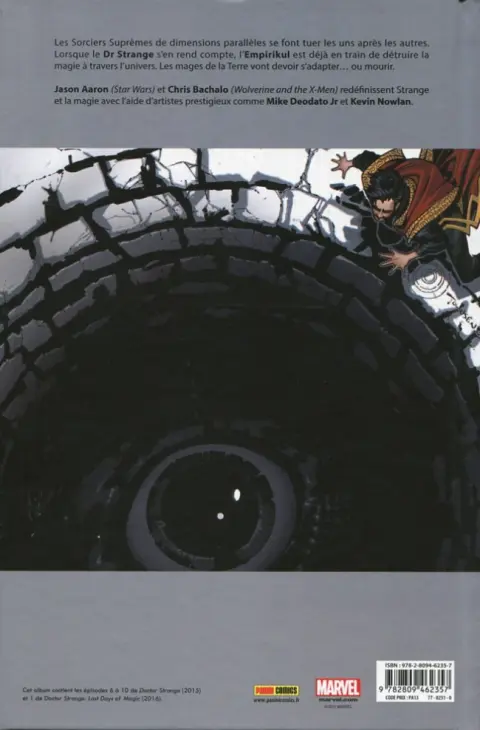 Verso de l'album Doctor Strange Tome 2 Le Crépuscule de la magie