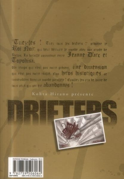 Verso de l'album Drifters 3