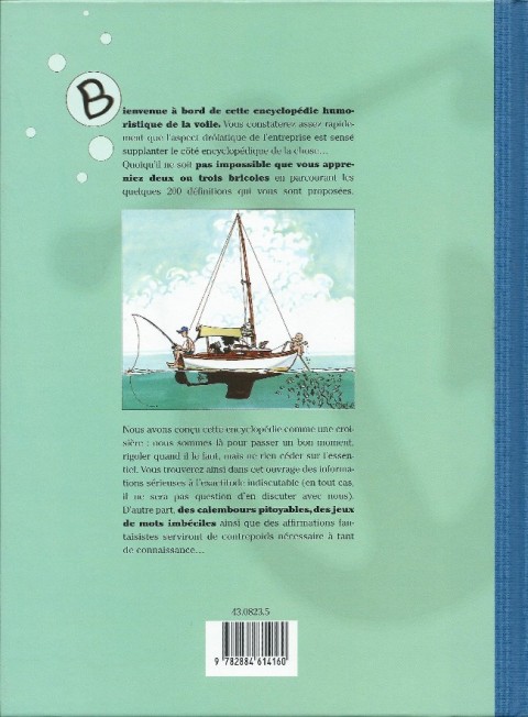 Verso de l'album Encyclopédie humoristique De la voile Vol.1