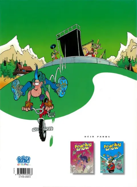 Verso de l'album Franky Snow Tome 3 Frime contrôle