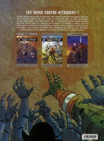 Verso de l'album Geek agency Tome Level 2 Dragon Geek