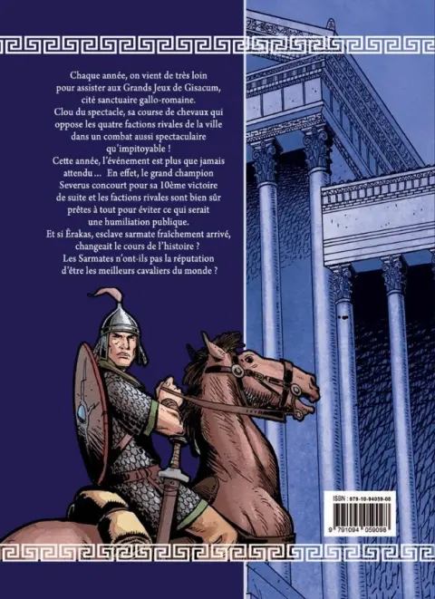 Verso de l'album Ad Victoriam 1 Le champion de Gisacum