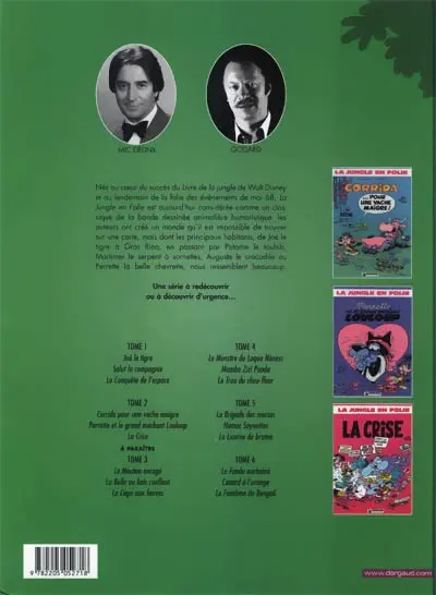 Verso de l'album La Jungle en folie L'Intégrale Tome 2