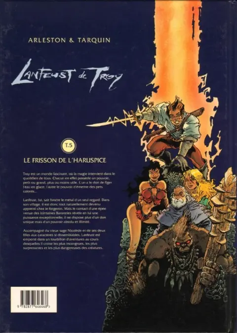 Verso de l'album Lanfeust de Troy Tome 5 Le frisson de l'Haruspice