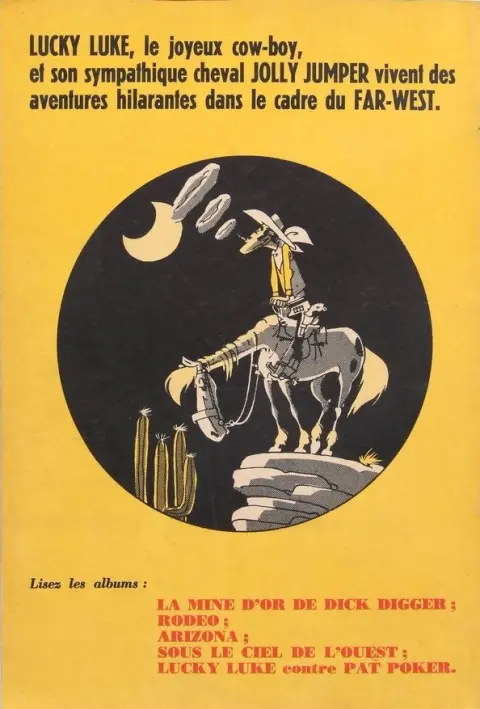 Verso de l'album Lucky Luke Tome 6 Hors-la-loi