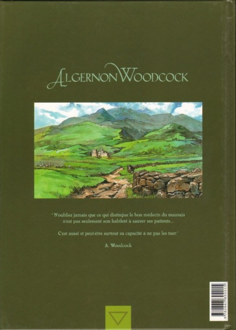 Verso de l'album Algernon Woodcock Tome 3 Sept cœurs d'Arran - Première partie