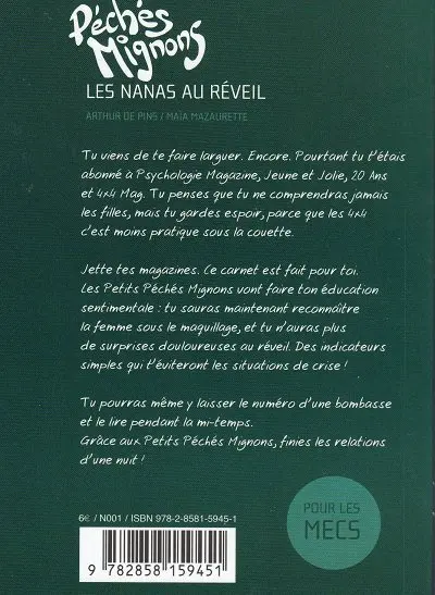 Verso de l'album Péchés mignons (Les petits) Tome 1 Les nanas au réveil