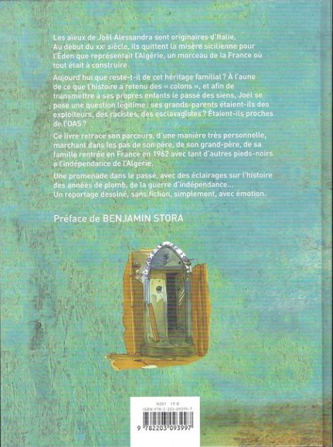 Verso de l'album Petit-fils d'Algérie
