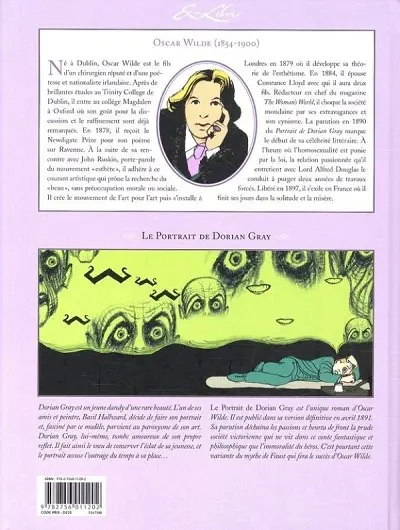 Verso de l'album Le Portrait de Dorian Gray