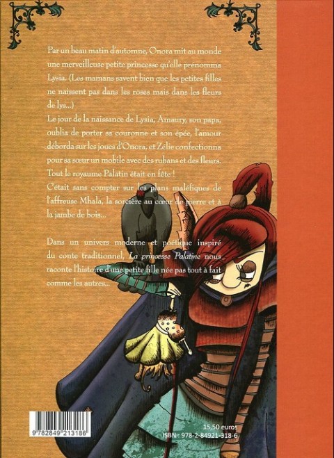 Verso de l'album La Princesse Palatine Tome 1