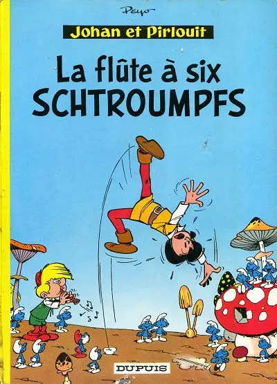 Couverture de l'album Johan et Pirlouit Tome 9 La flûte à six schtroumpfs