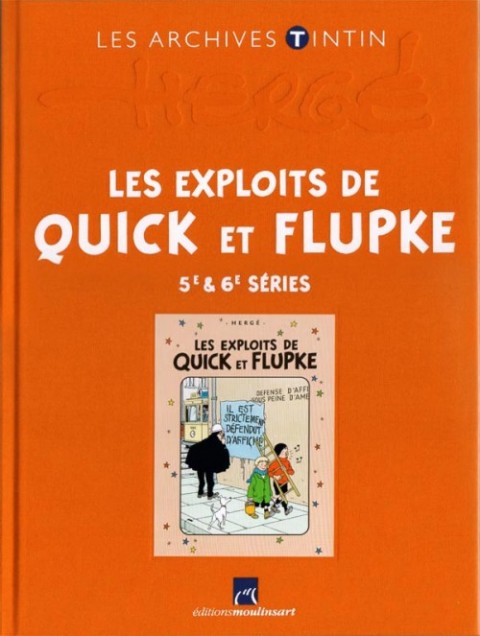 Couverture de l'album Les archives Tintin Tome 32 Les Exploits de Quick et Flupke - 5e & 6e séries