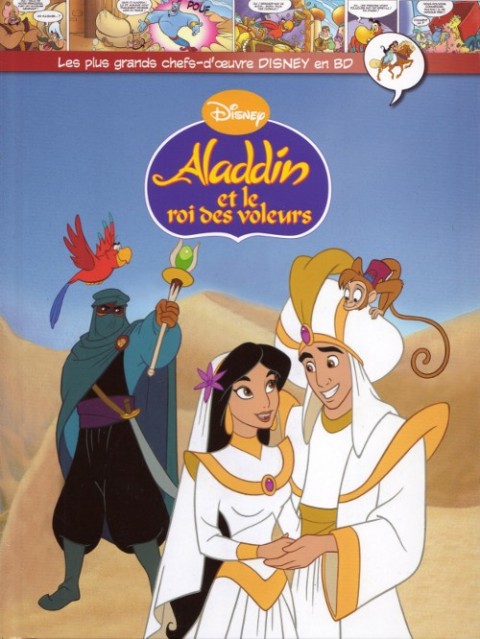 Couverture de l'album Les plus grands chefs-d'œuvre Disney en BD Tome 54 Aladdin et le roi des voleurs