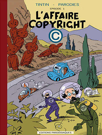 Couverture de l'album Tintin L'affaire copyright