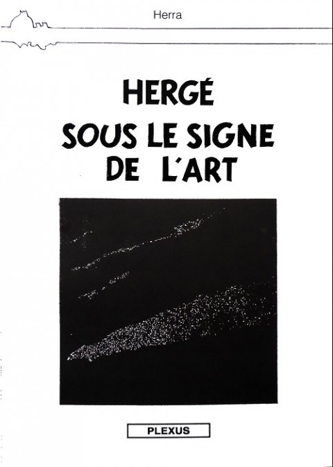 Couverture de l'album Tintin Hergé sous le signe de l'art