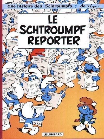 Couverture de l'album Les Schtroumpfs Tome 22 Le schtroumpf reporter