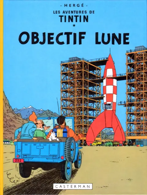 Couverture de l'album Tintin Tome 16 Objectif Lune