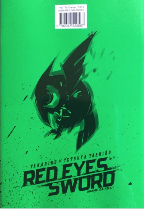 Verso de l'album Red eyes sword - Akame ga Kill ! 7