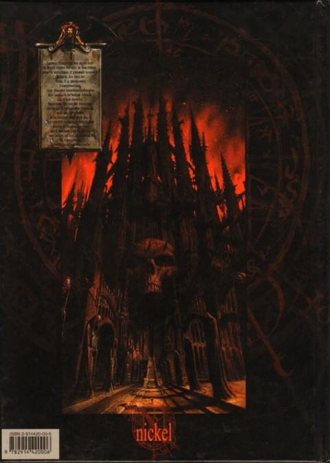 Verso de l'album Requiem Chevalier Vampire Tome 1 Résurrection