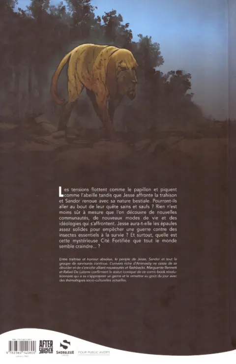 Verso de l'album Animosity Tome 3 Nid de guêpes