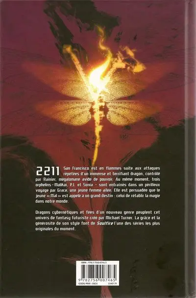 Verso de l'album Soulfire Tome 1 Catalyseur